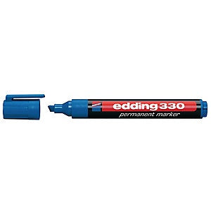 EDDING 330 Permanent Marker Chisel Tip Blue