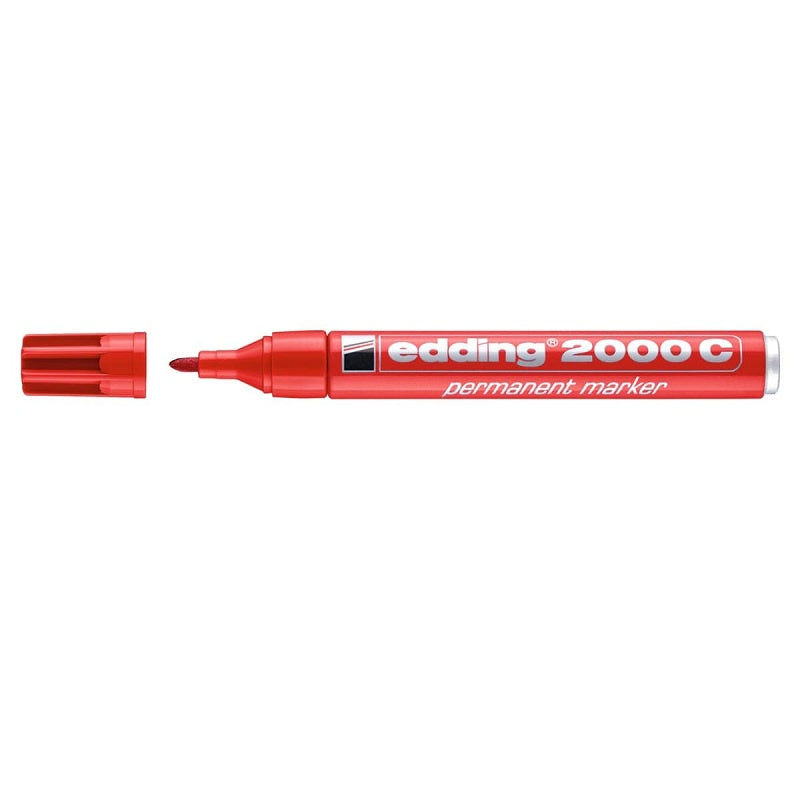 EDDING 2000 G Permanent Marker Round Tip Red