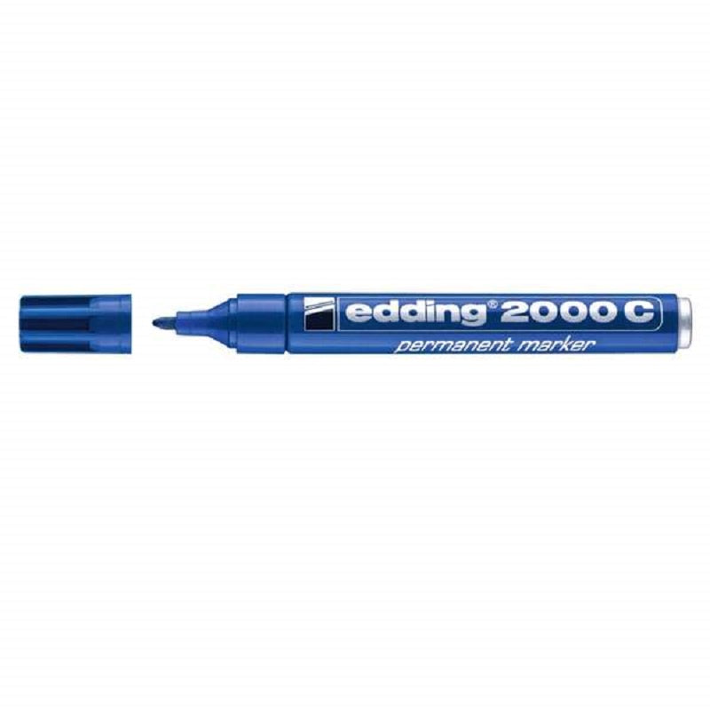 EDDING 2000 G Permanent Marker Round Tip Blue