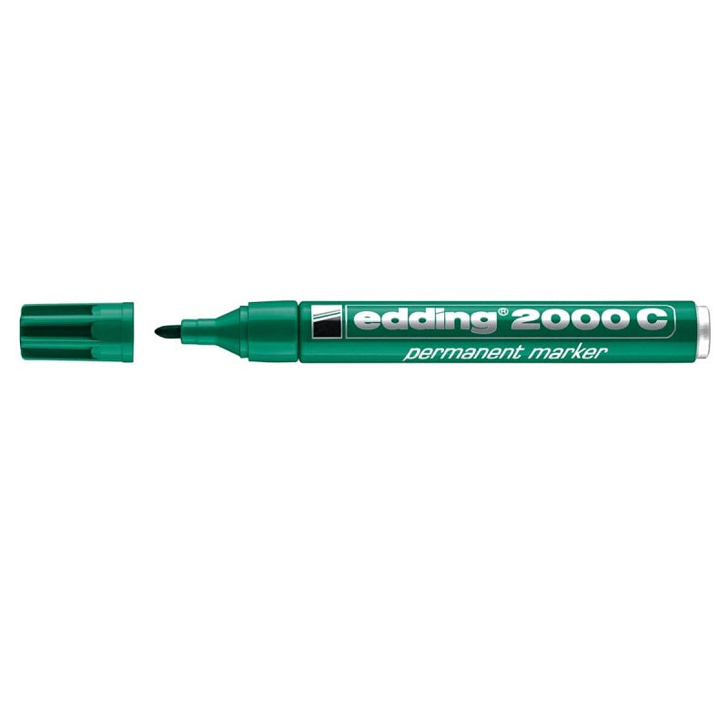 EDDING 2000 G Permanent Marker Round Tip Green
