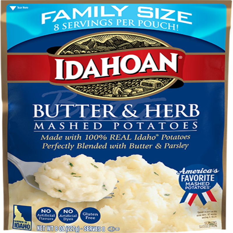 IDAHOAN Butter & Herb Mashed Potato 8oz