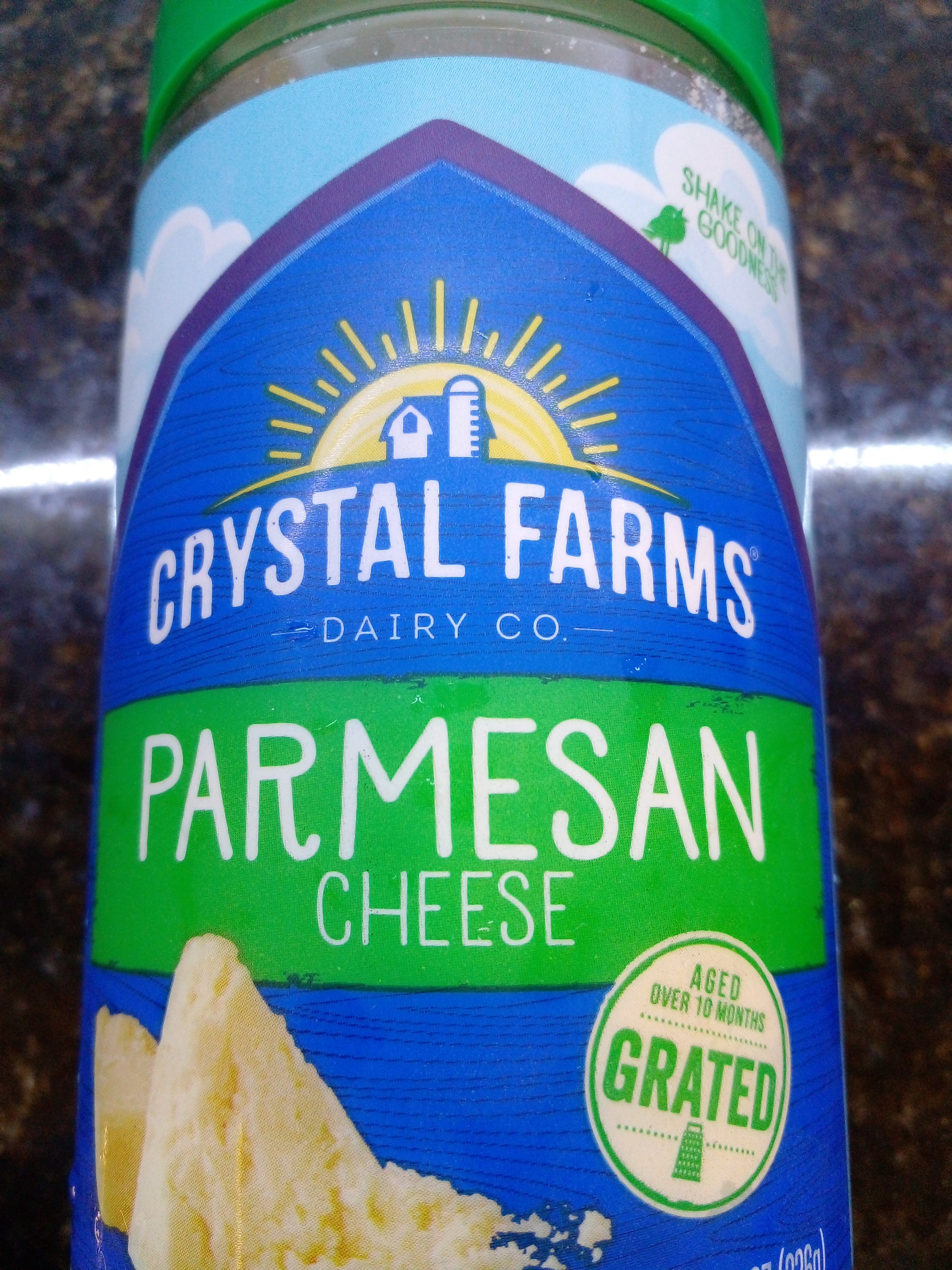 CRYSTAL FARMS Grated Parmesan Shaker 8oz