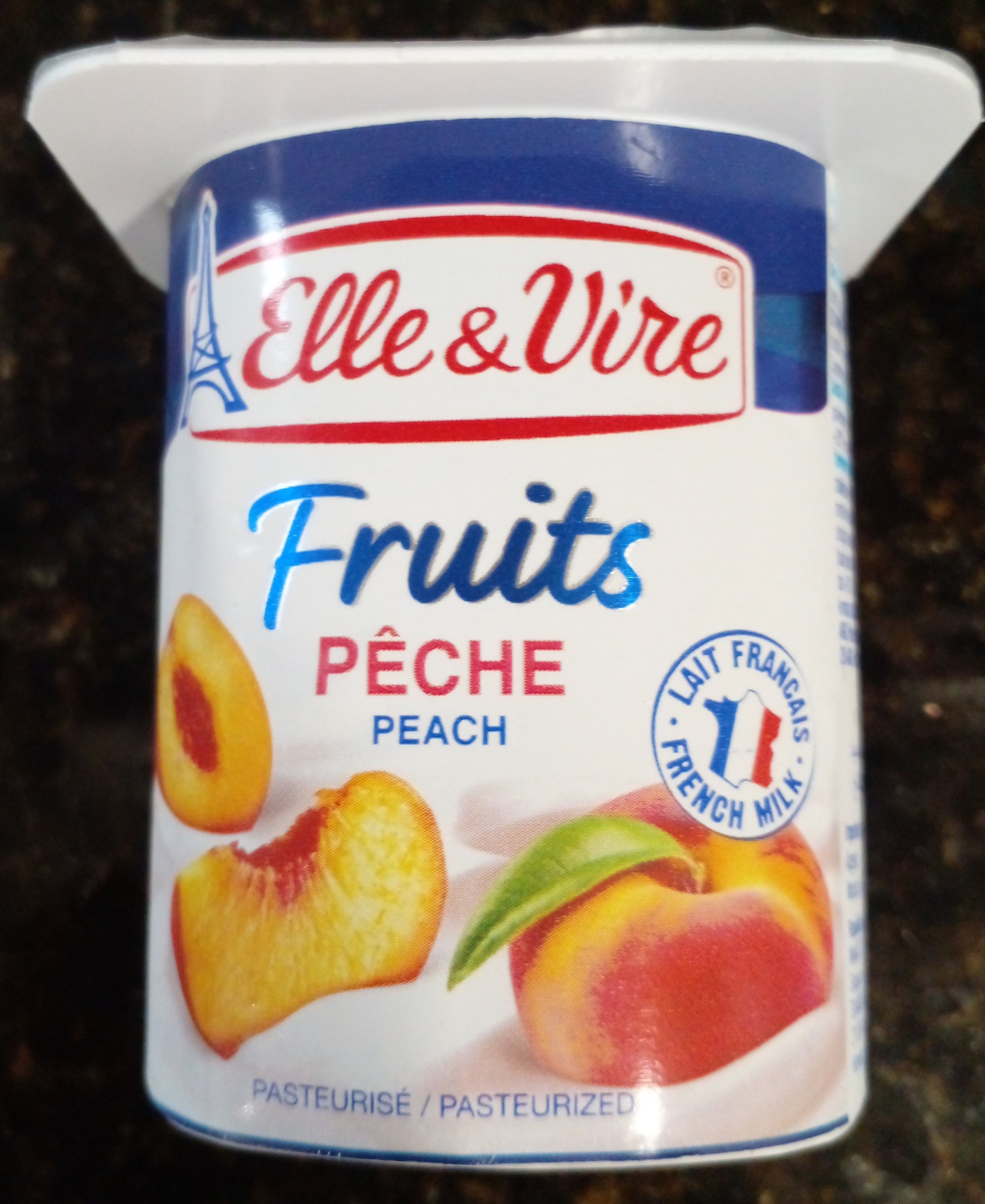 ELLE & VIRE Fruits Yogurt Peach 125g