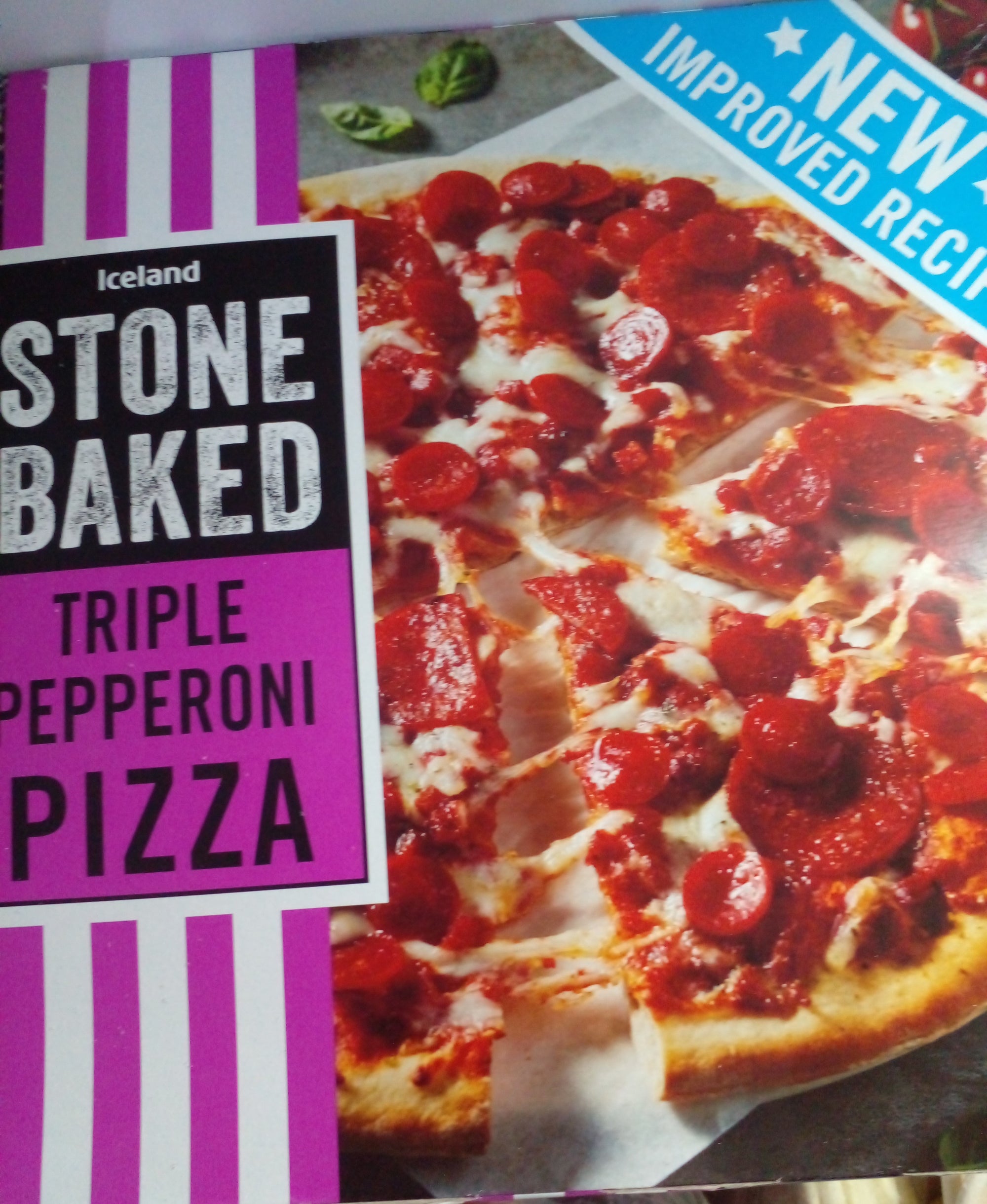 ICELAND Stone Baked Triple Pepperoni Pizza 364g