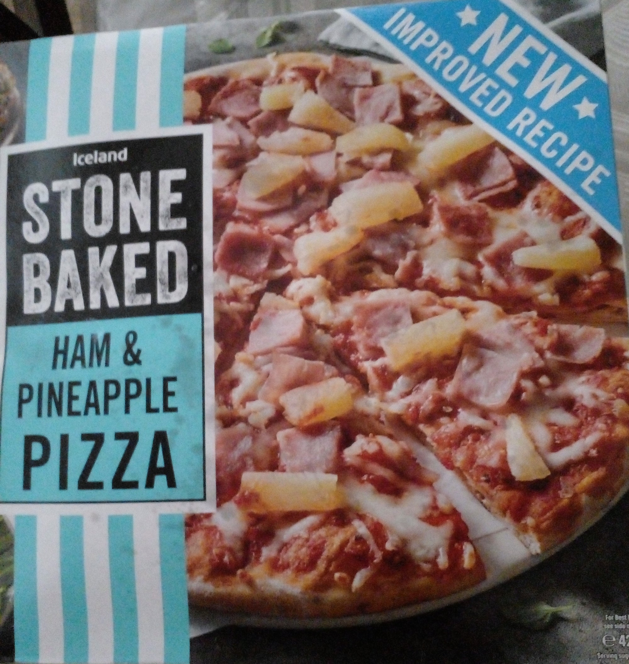 ICELAND Stone Baked Ham & Pineapple Pizza 420g