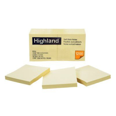 HIGHLAND Post-It Notes 3 x 3