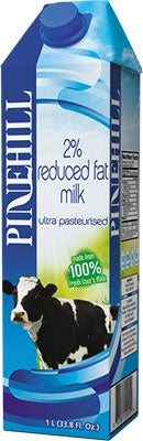 PINEHILL 2% Reduced Fat Milk 1L