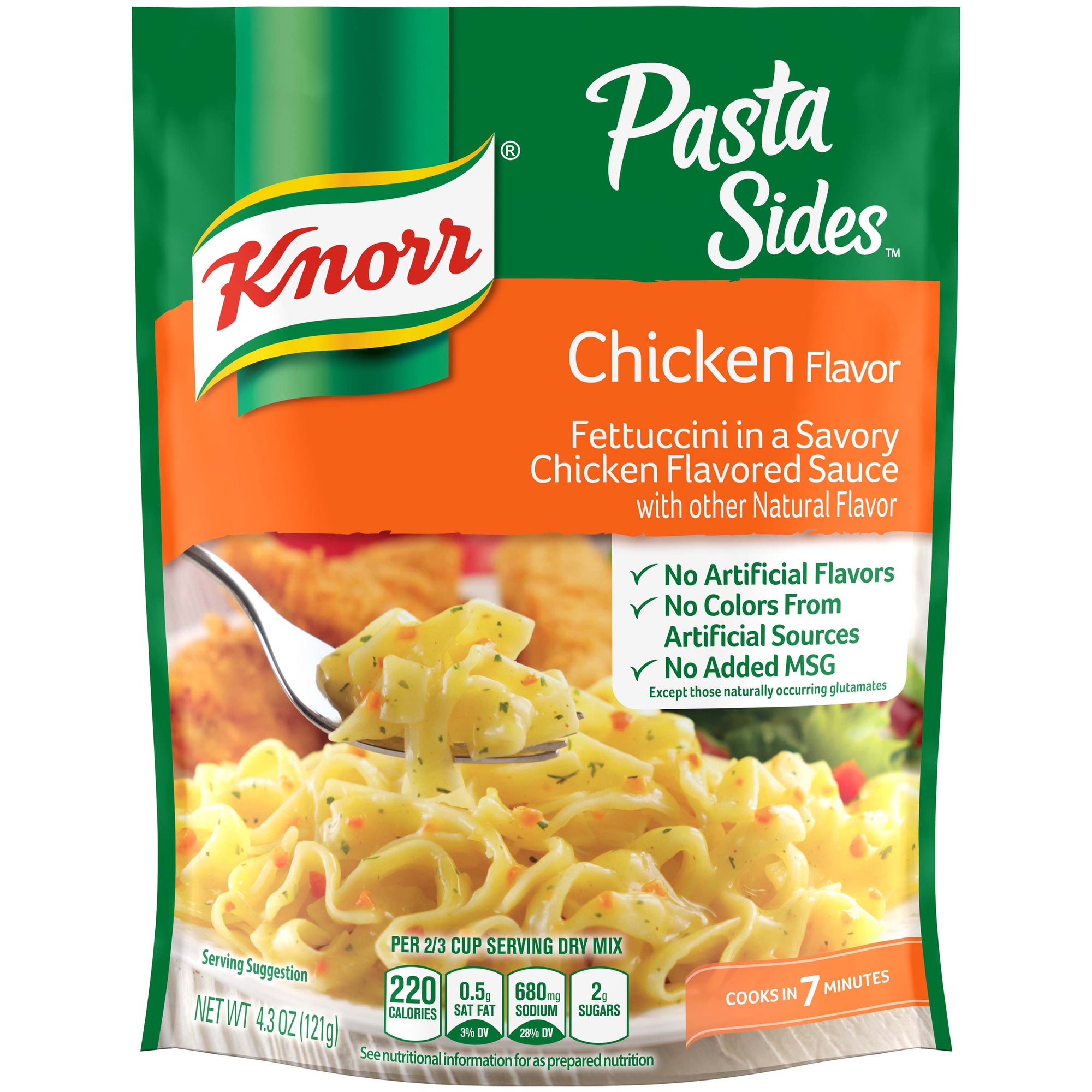 KNORR Pasta Sides Chicken Flavor Fettuccine 4.3oz