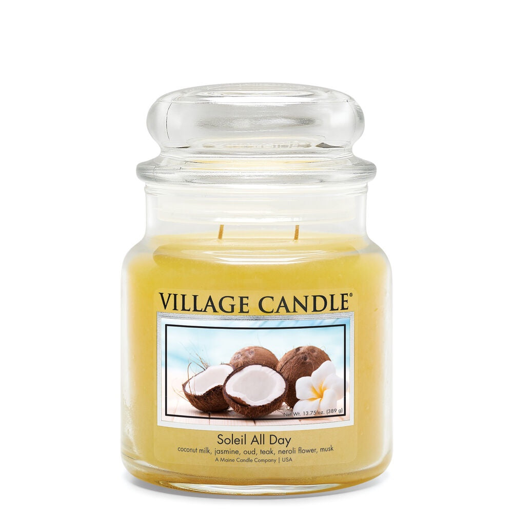 Village Candle Soleil All Day Traditions Med Dome