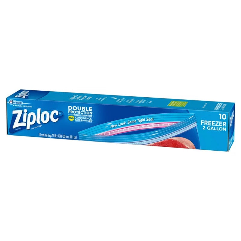 ZIPLOC Freezer 2 gallon Bags 10count
