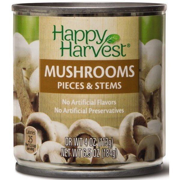 HAPPY HARVEST Mushrooms Pieces & Stems 6.5oz