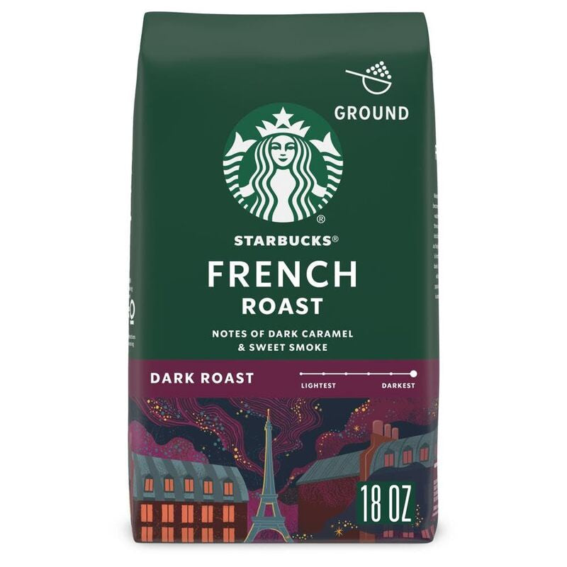 STARBUCKS French Roast Ground Coffee 18oz