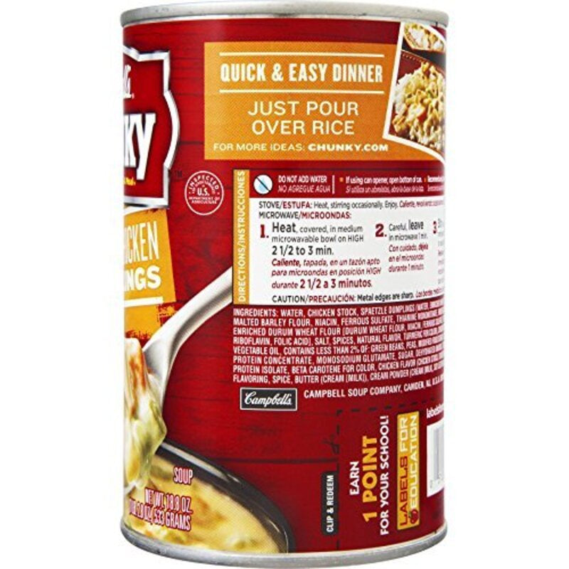 CAMPBELL'S Chunky Creamy Chicken & Dumplings 18.8oz