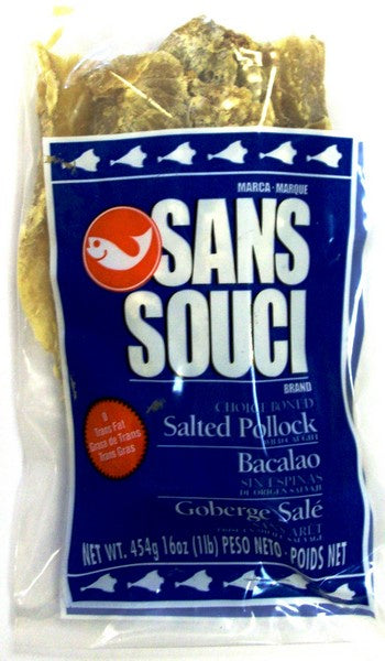 WESTERN  Salted Pollock Fillets boneless skinless  454 g