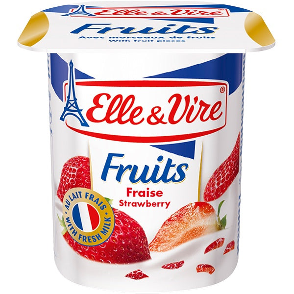 ELLE & VIRE Fruits Yogurt Strawberry 125g