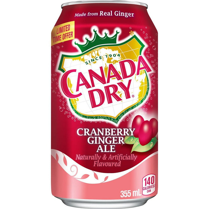 CANADA DRY Cranberry Ginger Ale 355ml can