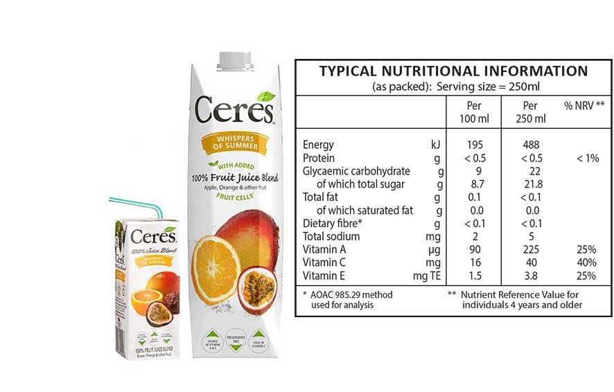 CERES Whispers of Summer Juice 1 L