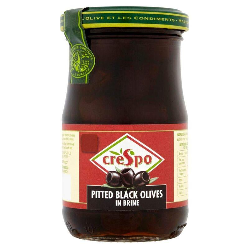 CRESPO Pitted Black Olives 198g