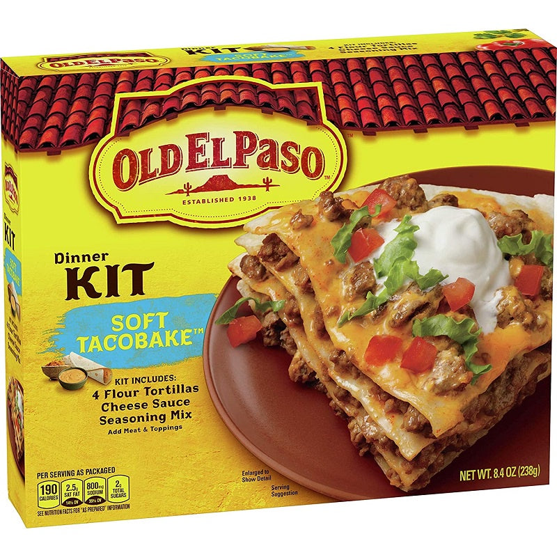 OLD EL PASO Soft Taco Bake Dinner Kit 8.4 oz