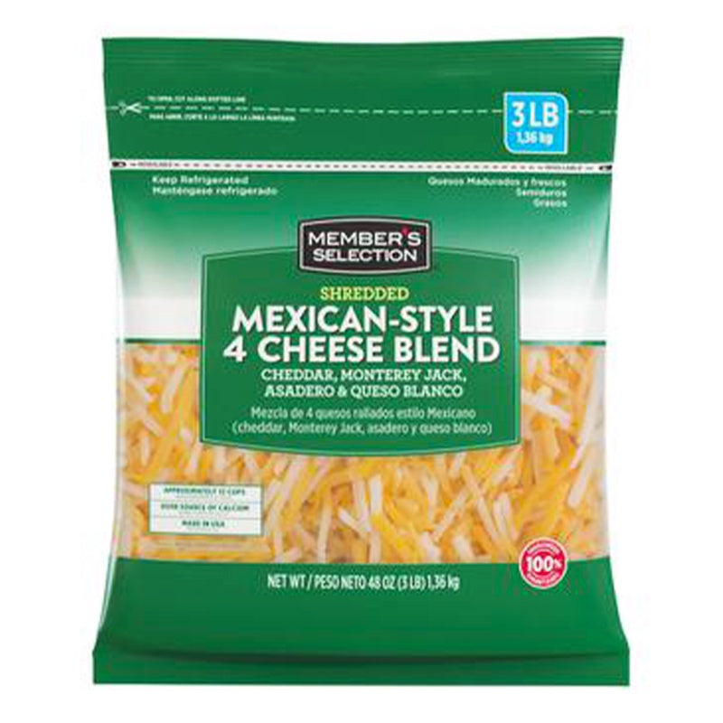 MEMBER'S SELECTION Mexican-Style 4 Cheese Blend 3 lb