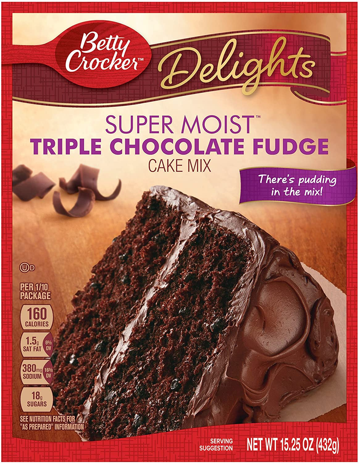 BETTY CROCKER Triple Choc Fudge Cake Mix 13.25 oz