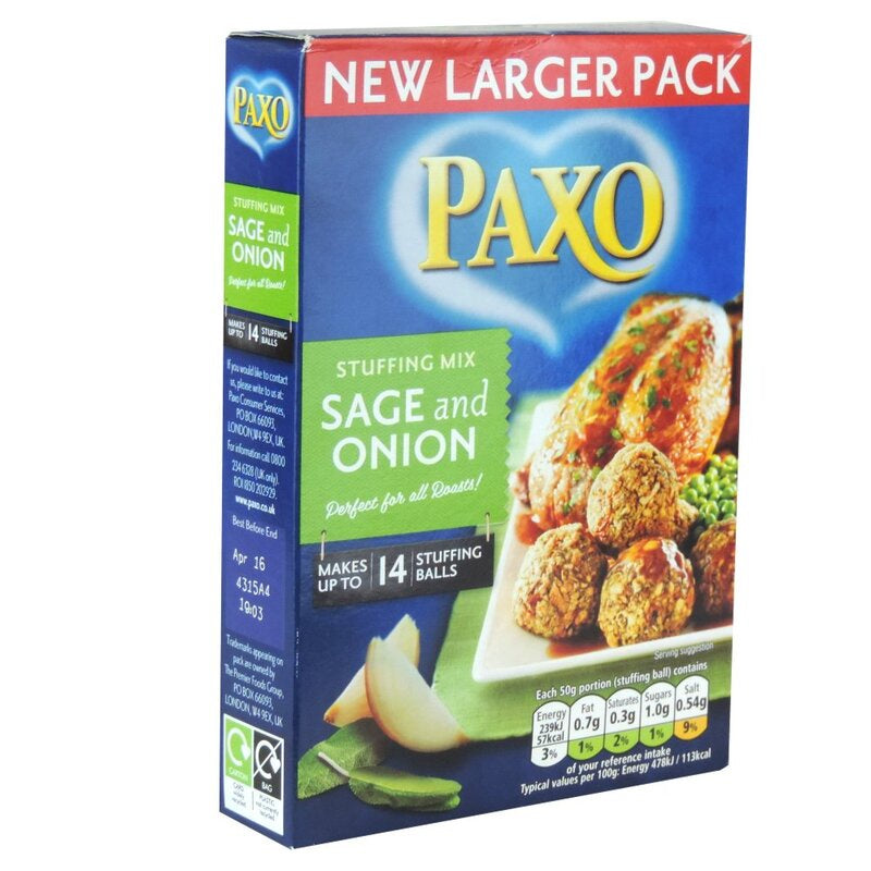 PAXO Sage & Onion Stuffing 190g