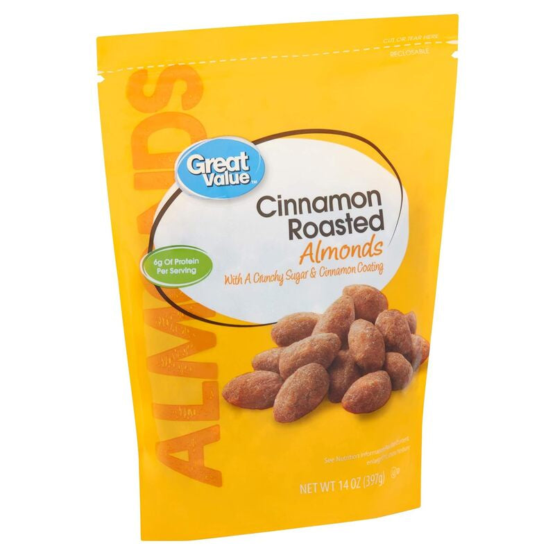 GREAT VALUE Cinnamon Roasted Almonds, 16 oz