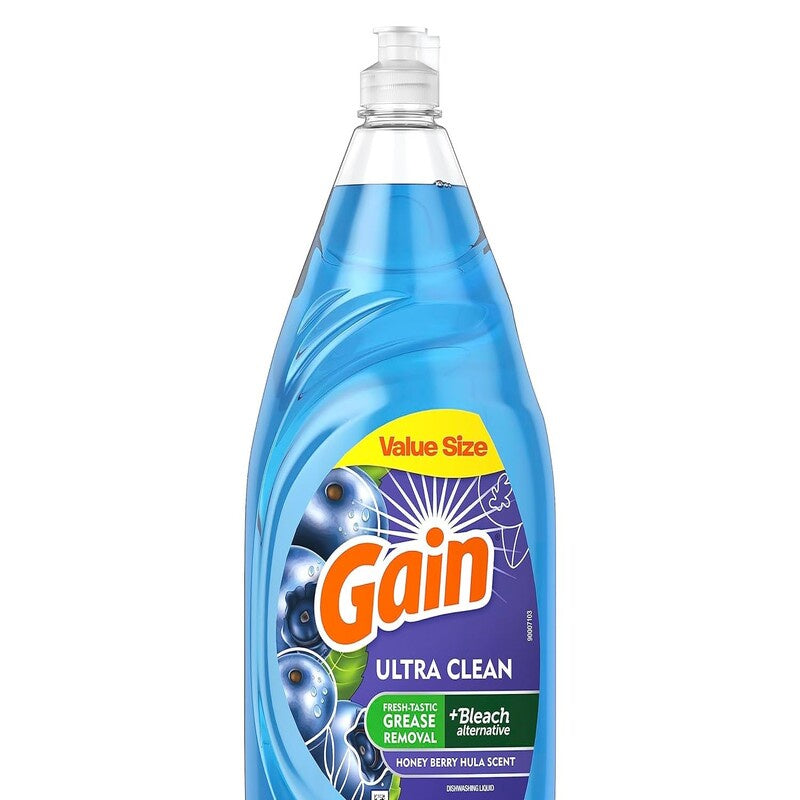 GAIN Dish Soap w/ Bleach Honey Berry Hula 21.6oz