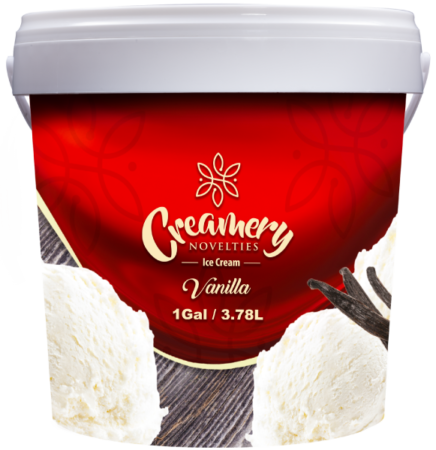 CREAMERY Novelties Ice-Cream Vanilla 1 Gal