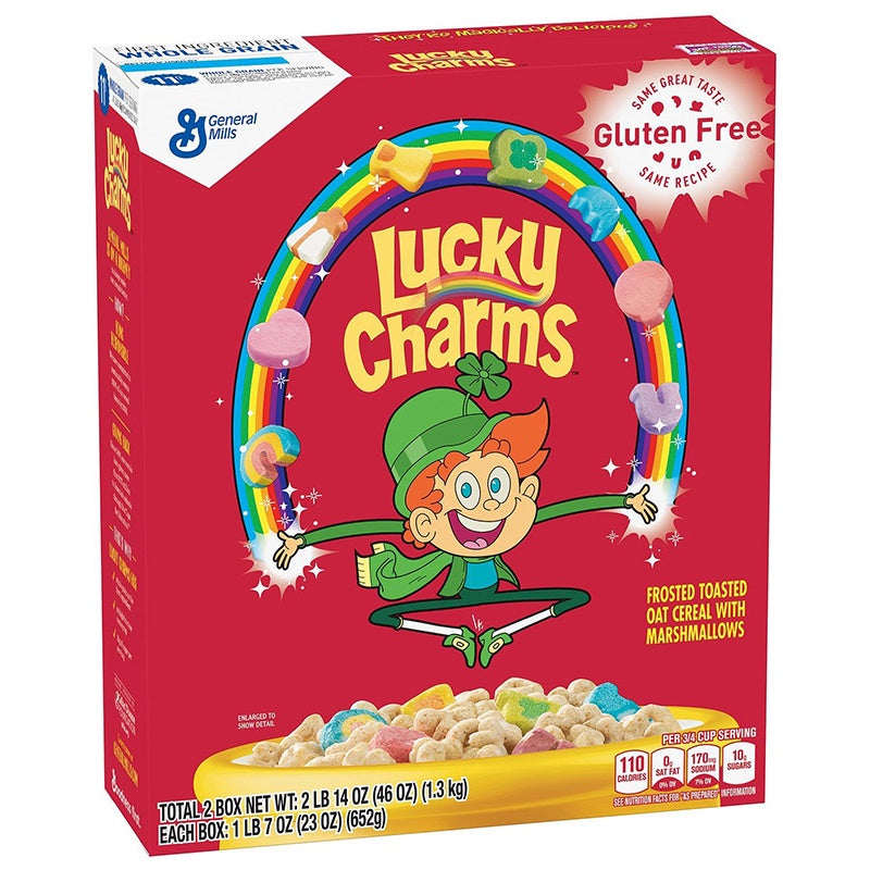 GENERAL MILLS Lucky Charms Cereal 18.6 oz