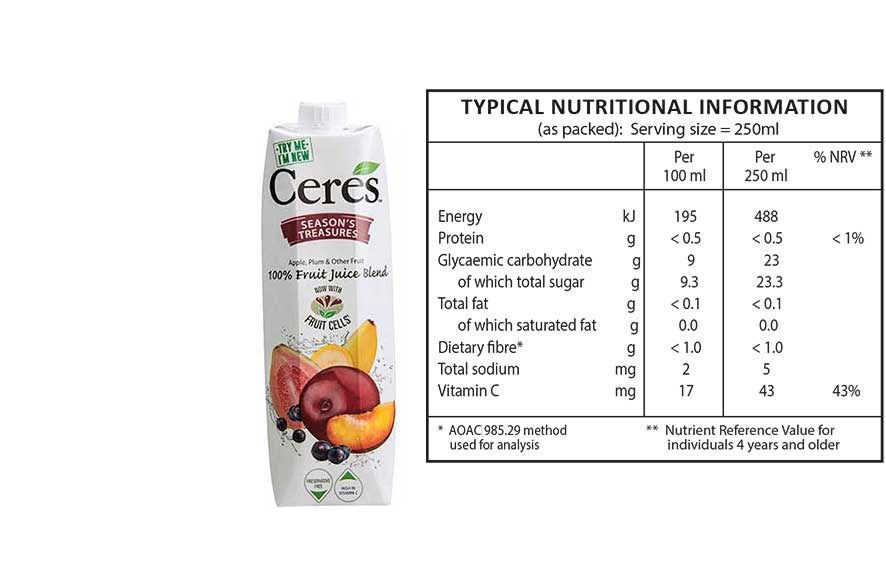 CERES Season's Treasures Juice 1 L