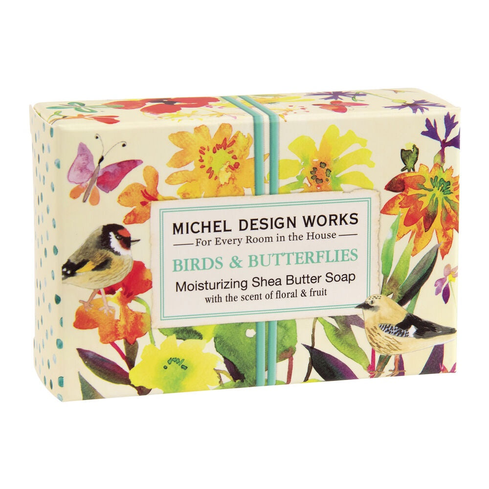 Michel Design Birds & Butterflies Boxed Soap