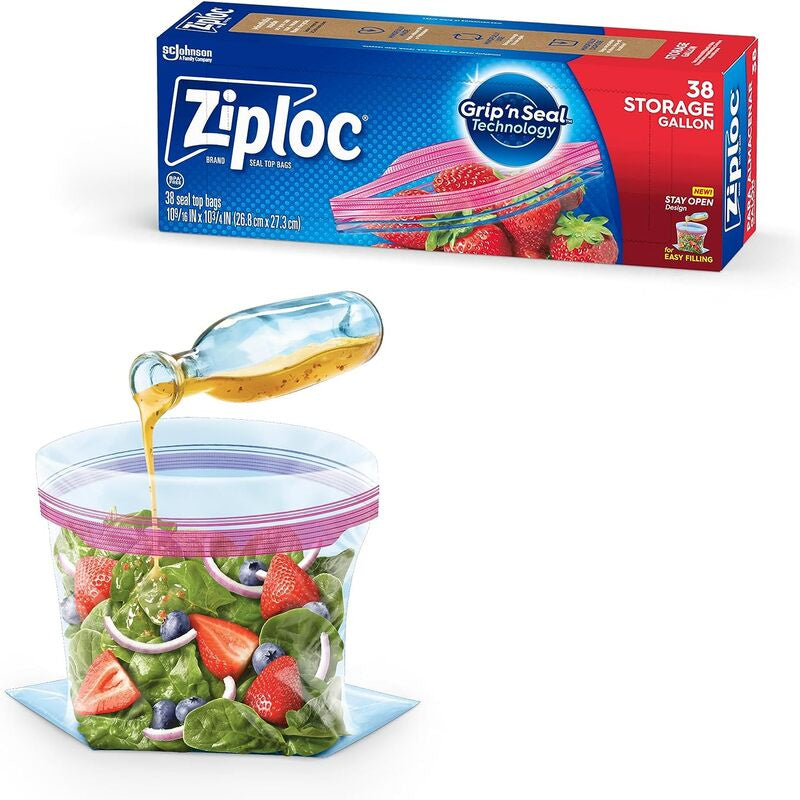 ZIPLOC Freezer Gallon Size 38 count