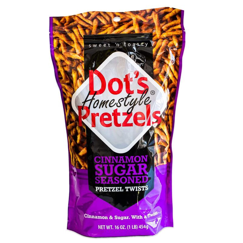 DOT'S Pretzel Twists Cinnamon Sugar Seasoned 1lb