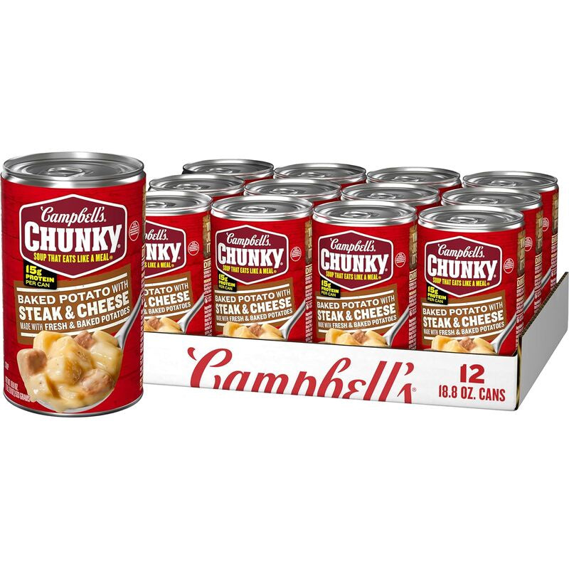 CAMPBELL'S Chunky Soup Baked Potato With Steak & Cheese 18.8oz