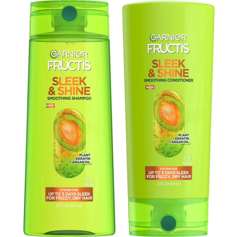 FRUCTIS Sleek & Shine Shampoo & Conditioner 2 pack