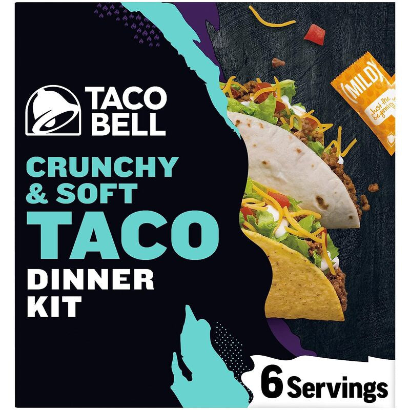TACO BELL Crunchy & Soft Taco Dinner Kit 12.77 oz