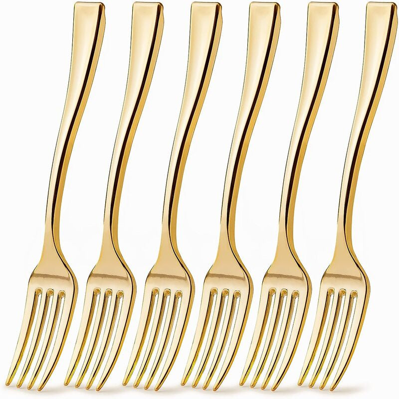 POSH Mini Forks Polished Gold 72count