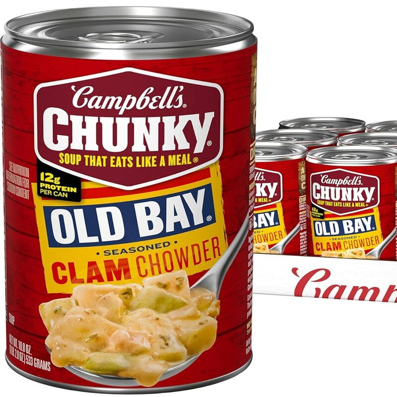 CAMPBELL'S Chunky Soup Old Bay Clam Chowder 18.8oz