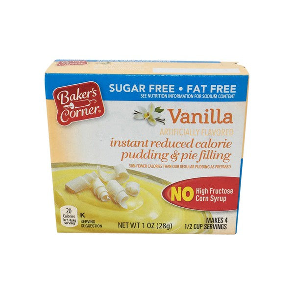 Baker's Corner Vanilla Pudding Sugar Free 1 oz