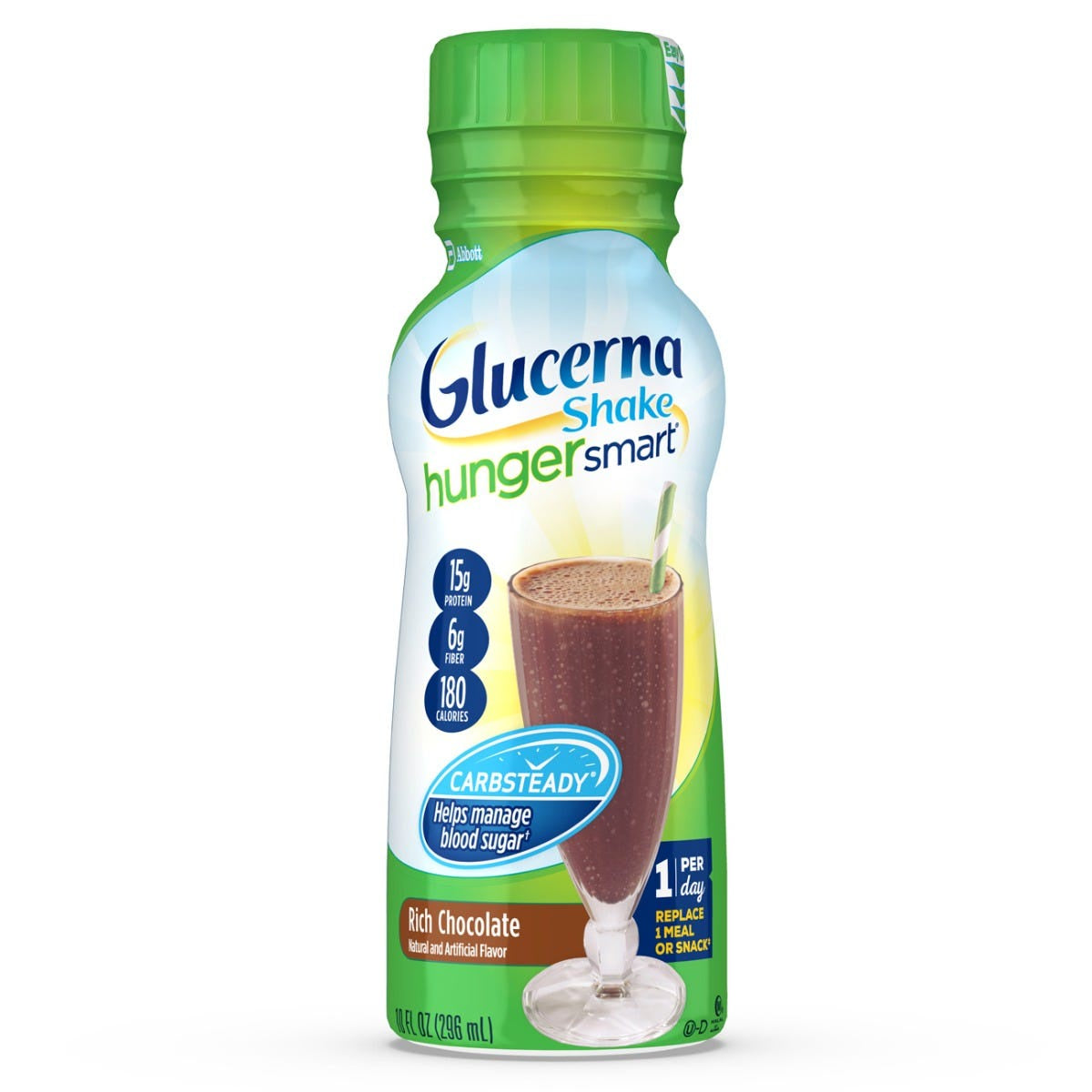 GLUCERNA Shake Hunger Smart Rich Chocolate 10 oz