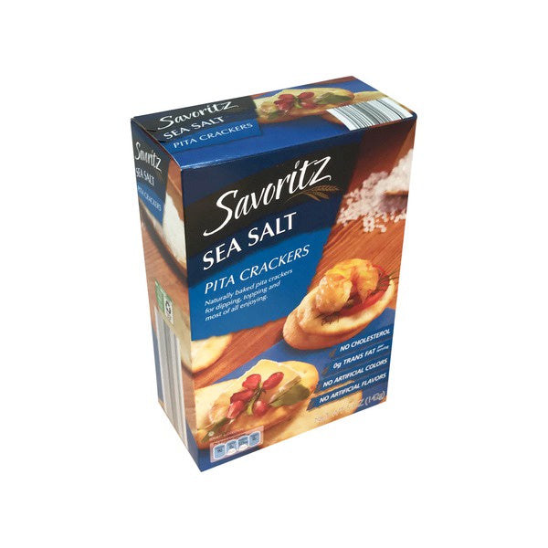 SAVORITZ Sea Salt Pita Crackers 5oz