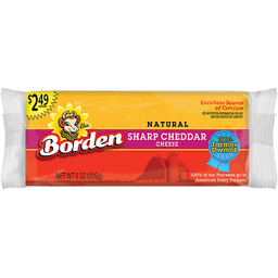 BORDEN Sharp Cheddar Cheese Block 8 oz