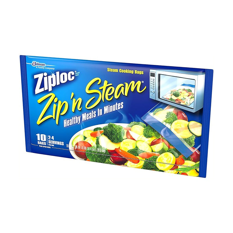 ZIPLOC  Zip n' Steam 10 Bags