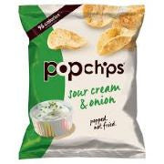 POPCHIPS Potato Chips Sour Cream & Onion  50g