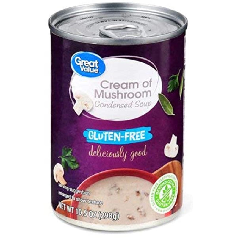 GREAT VALUE Cream of Mushroom Soup Gluten Free 10.5oz