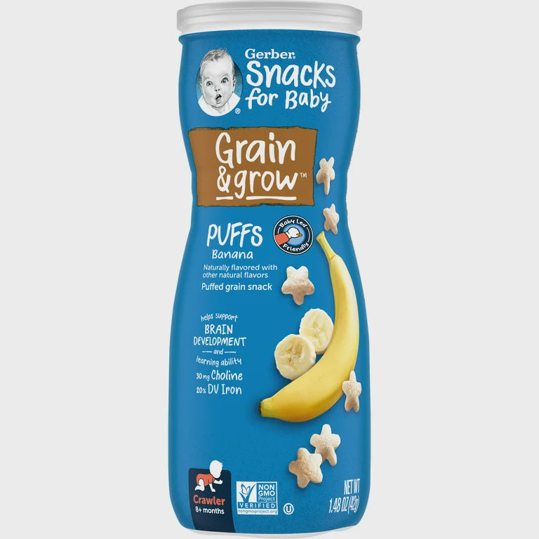 GERBER Puffs Cereal Snack Banana 1.48oz