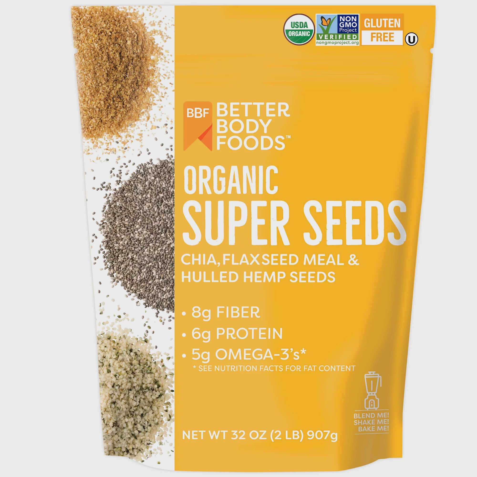 BETTER BODY FOODS Organic Super Seeds 16oz