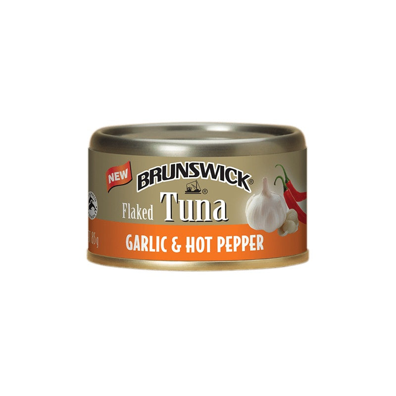 BRUNSWICK Flaked Tuna  Garlic & Hot Pepper .85 g