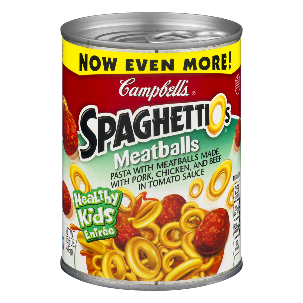 CAMPBELL'S SpaghettiOs Meatballs 15.6oz